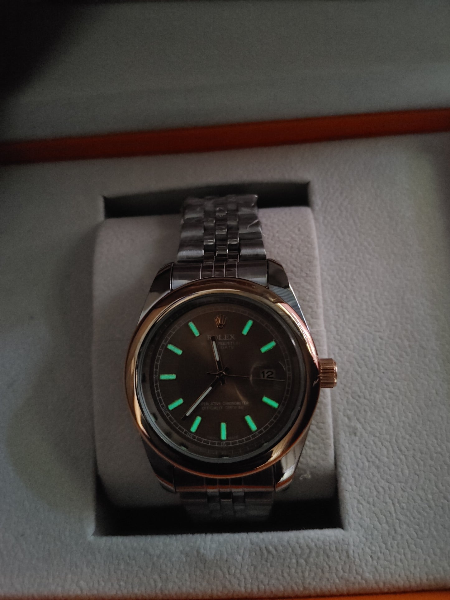 Elegant Original Rolex Vintage Silver Watch