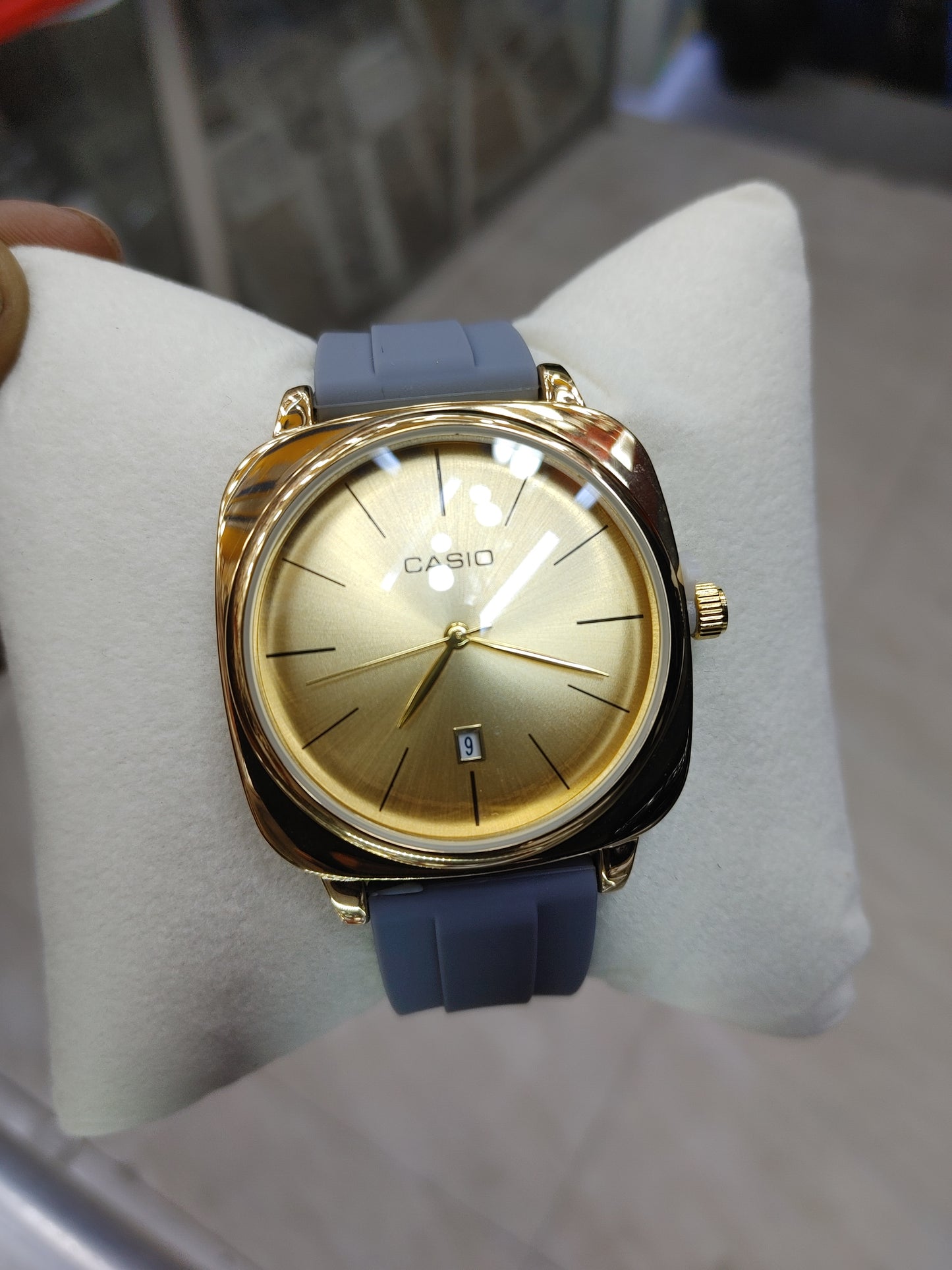 Elegant Casio Silicon Band Watch