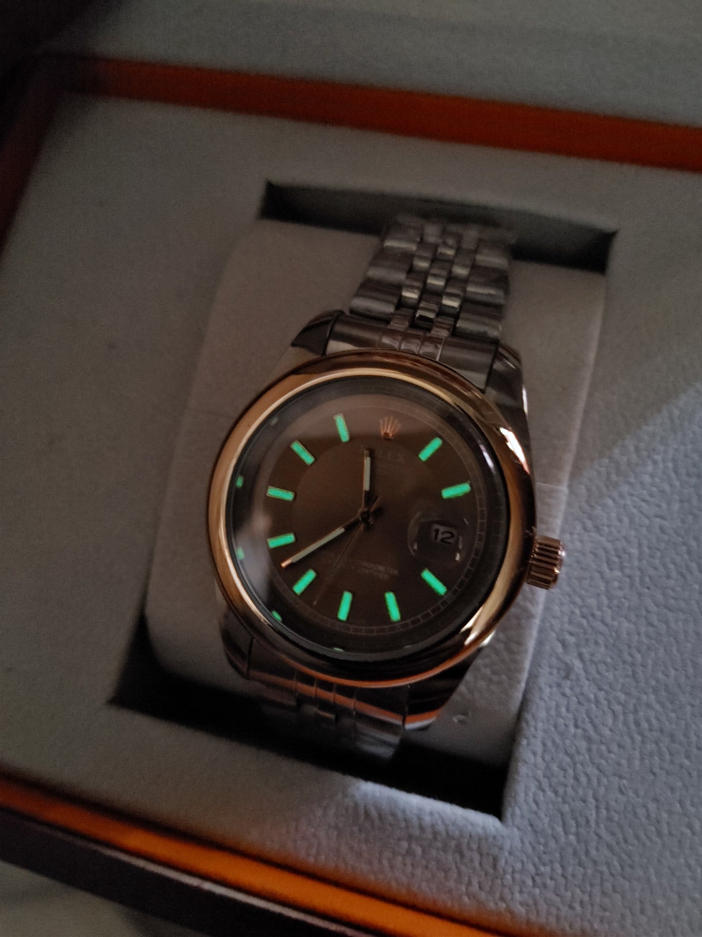 Elegant Original Rolex Vintage Silver Watch