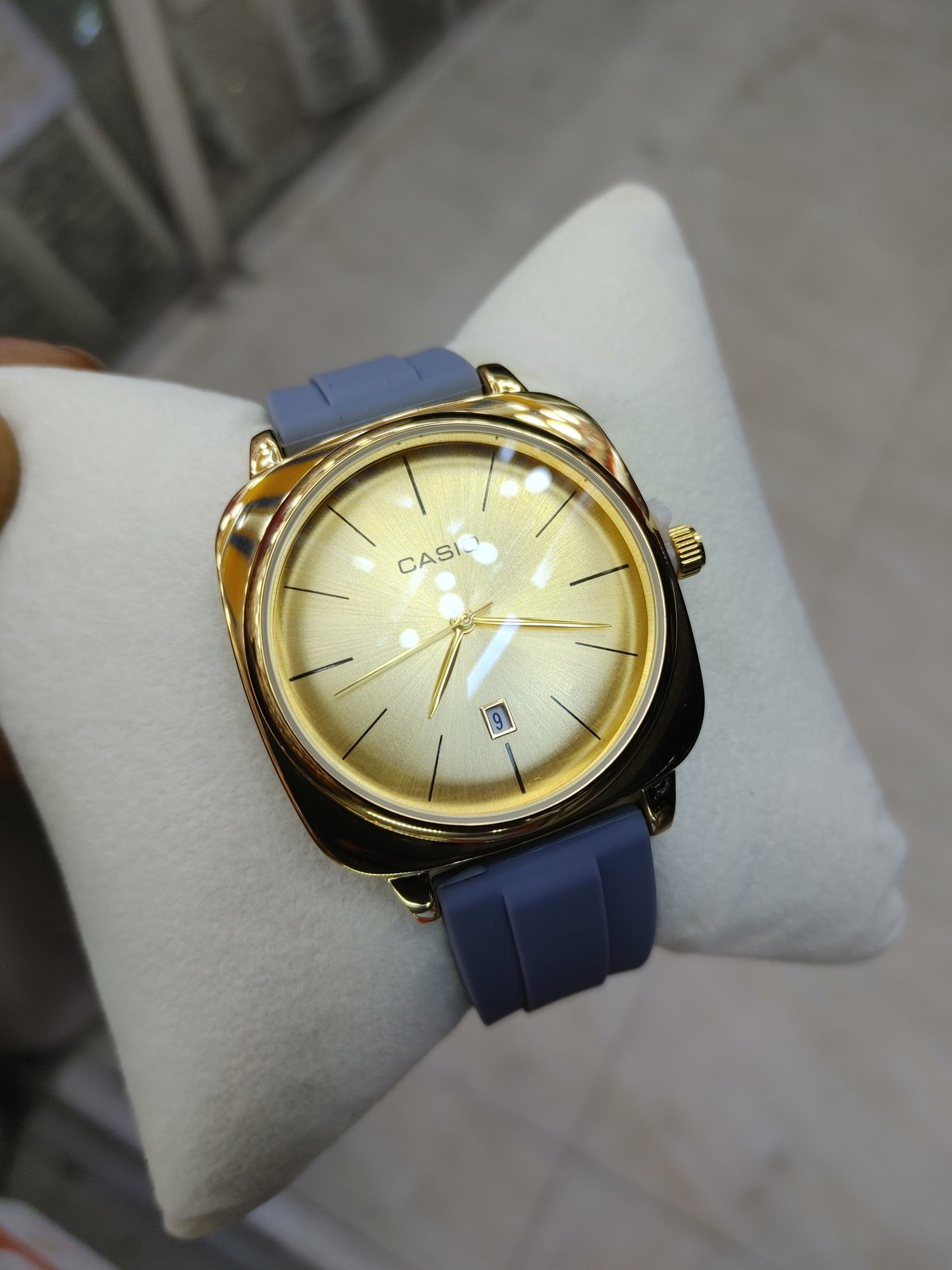 Elegant Casio Silicon Band Watch