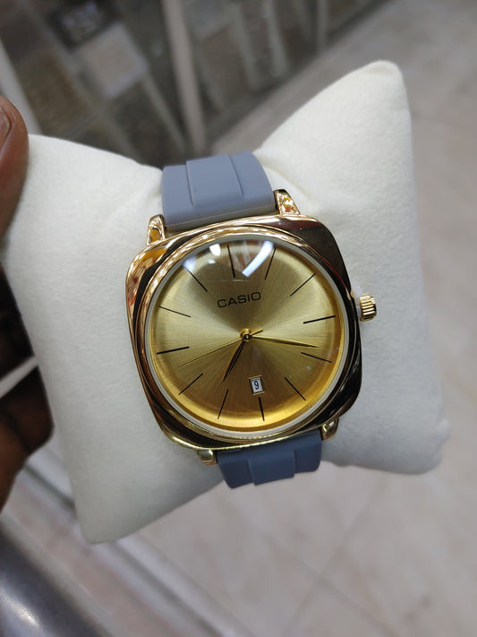 Elegant Casio Silicon Band Watch