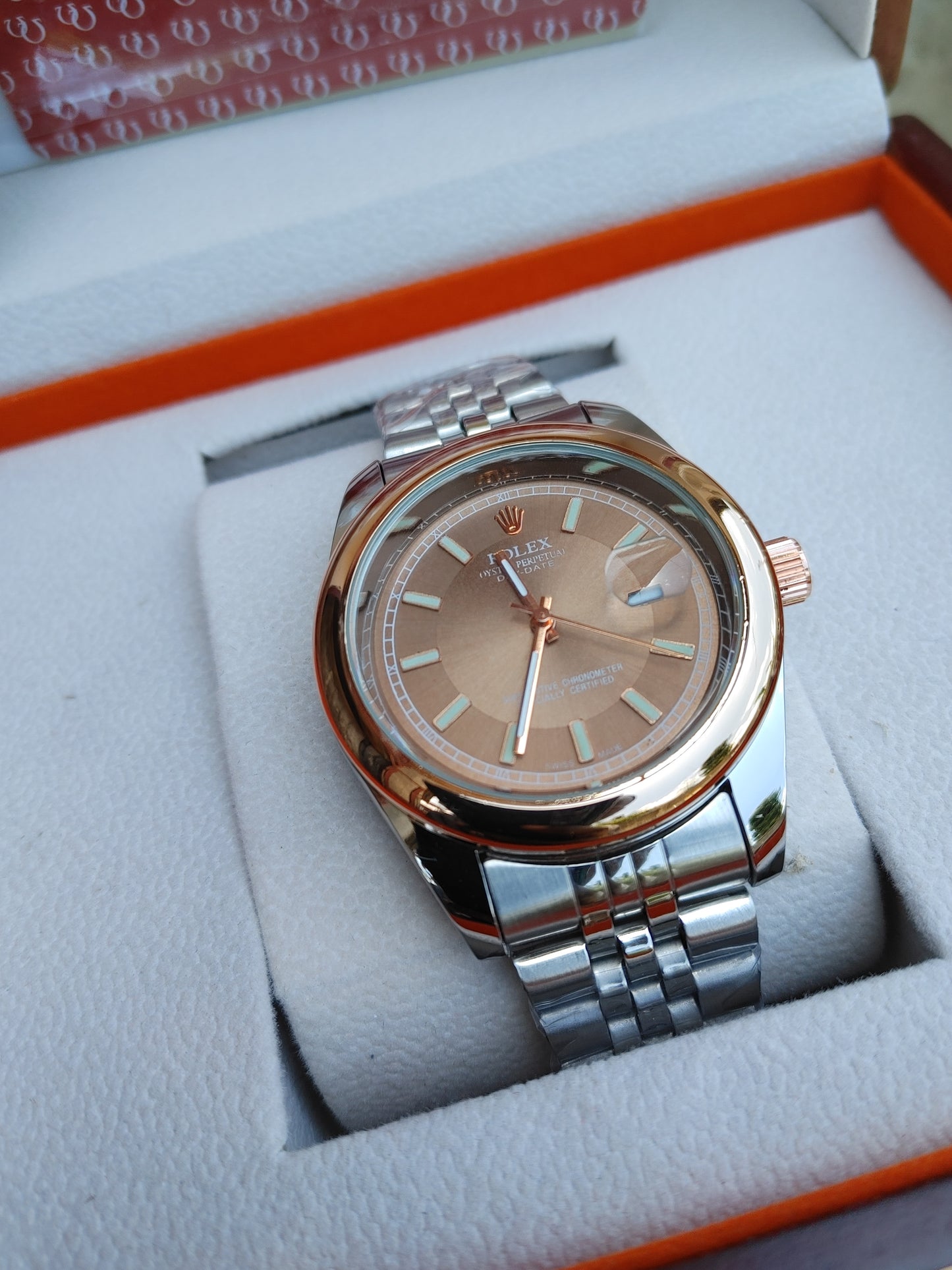 Elegant Original Rolex Vintage Silver Watch